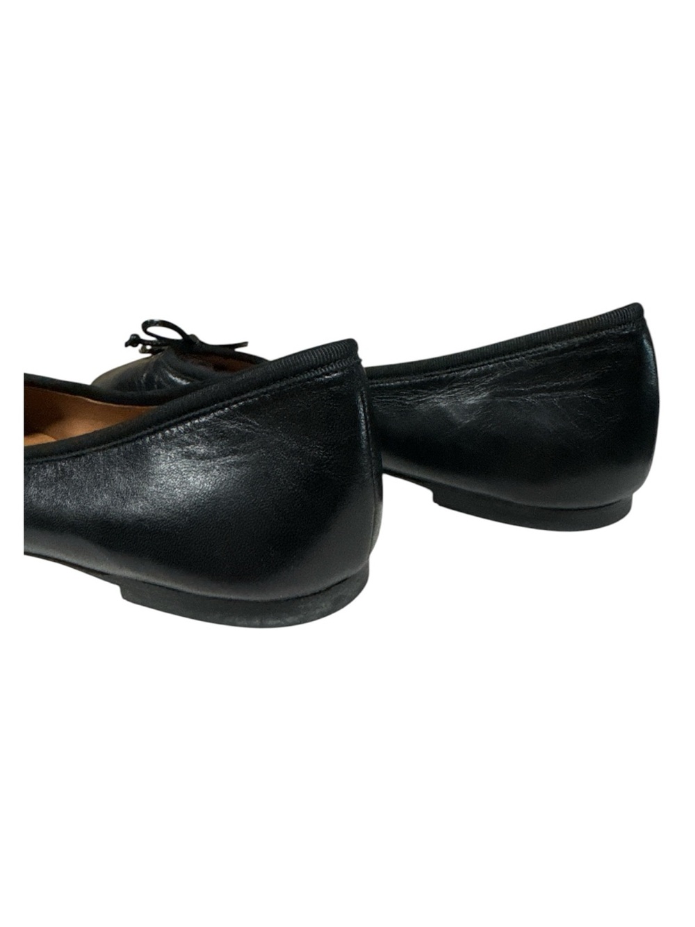 Tory Burch Tory Charm Ballet Flats Black Goat Leather Size 8 - Picture 6 of 6